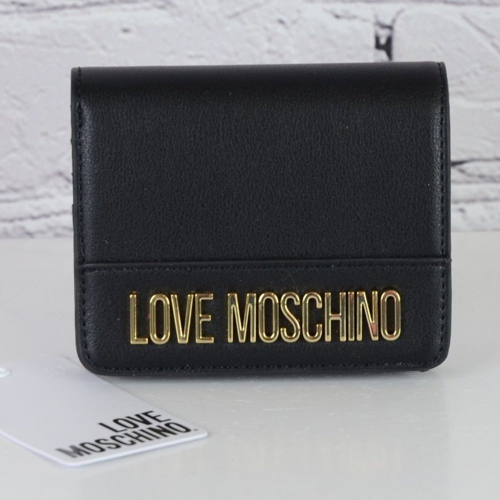 LOVE MOSCHINO Nero Black Bifold Wallet